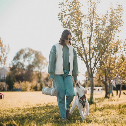 Tapis de voyage pour chien personnalisable - Lin