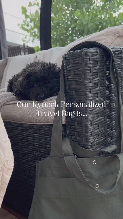 Kynook Customizable Travel Tote Bag - Forest green